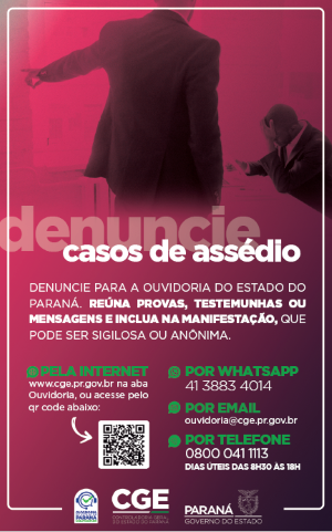 Banner Assédio Ouvidoria