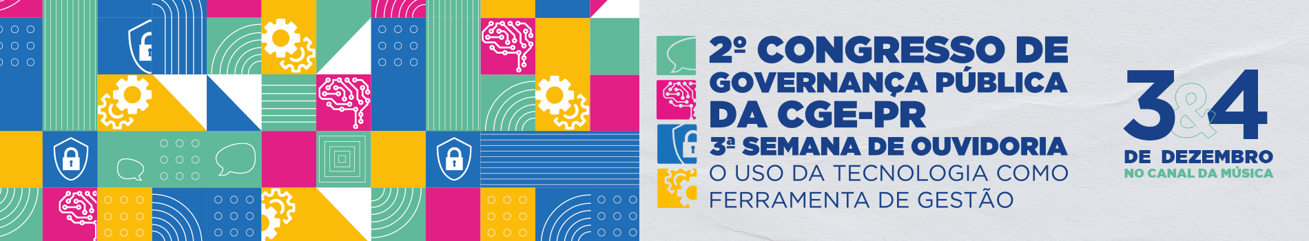 Banner superior do 2° Congresso de Governança Pública da CGE-PR