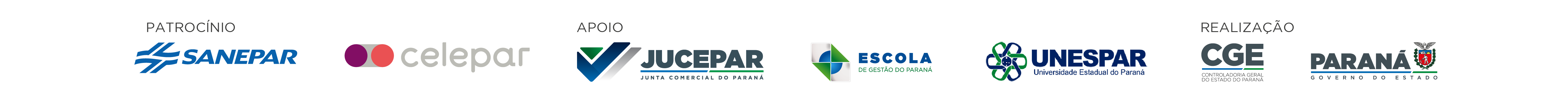 Logos rodape patrocinio apoio e realização