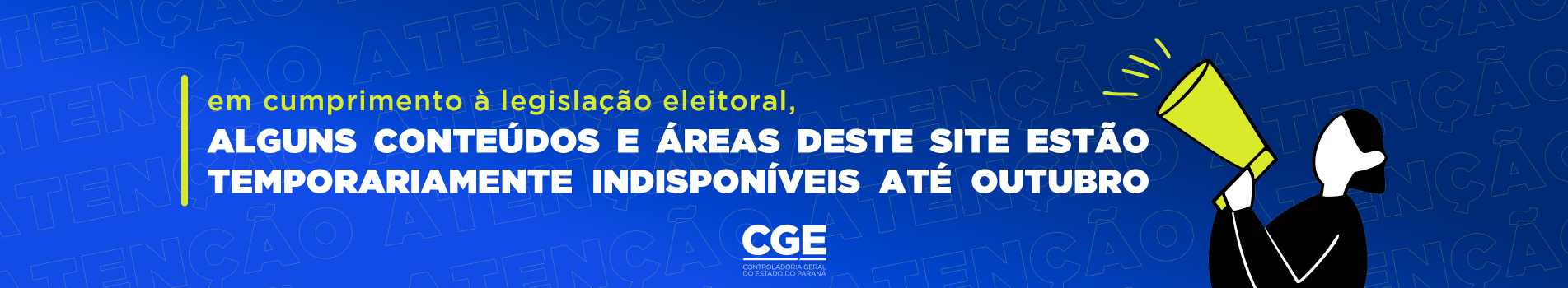 Aviso Eleições 2026