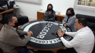 reunião na Divisão Estadual de Combate à Corrupção