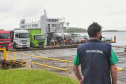 equipe da CGE acompanha serviço da travessia da Baía de Guaratuba