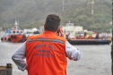 equipe da CGE acompanha serviço da travessia da Baía de Guaratuba