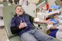 equipe da CGE doa sangue no Hemepar
