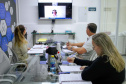 Servidores da CGE em reunião virtual com consultores