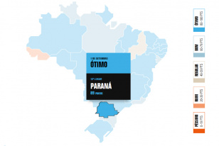 mapa ilustrativo da posição do paraná