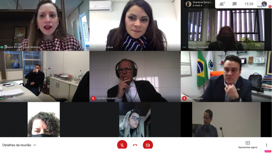 imagem da reunião virtual