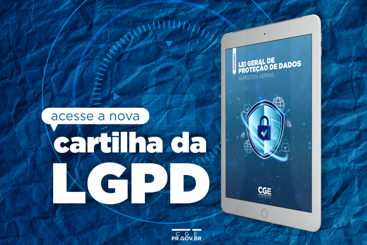 imagem ilustrativa da cartilha da LGPD.