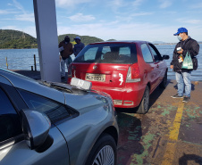 embarque ferry-boat inspeção