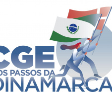 logomarca da atividade CGE nos passos da Dinamarca