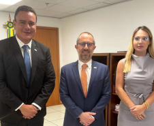 Raul Siqueira, ministro Vinícius de Carvalho e DG Patricia Augusto