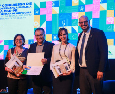Imagens do auditórios e palestrantes do 2 Congresso de Governança Pública da CGE, no Canal da Música.