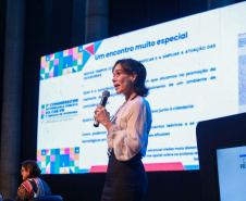 Imagens do auditórios e palestrantes do 2 Congresso de Governança Pública da CGE, no Canal da Música.