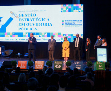 Imagens do auditórios e palestrantes do 2 Congresso de Governança Pública da CGE, no Canal da Música.