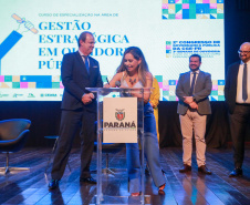 Imagens do auditórios e palestrantes do 2 Congresso de Governança Pública da CGE, no Canal da Música.