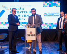 Imagens do auditórios e palestrantes do 2 Congresso de Governança Pública da CGE, no Canal da Música.