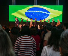 Imagens do auditórios e palestrantes do 2 Congresso de Governança Pública da CGE, no Canal da Música.