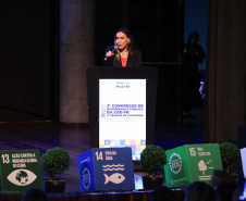 Imagens do auditórios e palestrantes do 2 Congresso de Governança Pública da CGE, no Canal da Música.