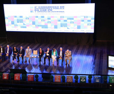 Imagens do auditórios e palestrantes do 2 Congresso de Governança Pública da CGE, no Canal da Música.