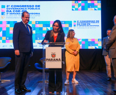 Imagens do auditórios e palestrantes do 2 Congresso de Governança Pública da CGE, no Canal da Música.