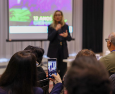 reunião de servidores da CGE para paletra de aniversário