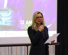 reunião de servidores da CGE para paletra de aniversário