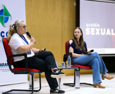 auditório cheio para a palestra de enfrentamento ao assédio