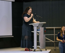 auditório cheio para a palestra de enfrentamento ao assédio