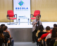 auditório cheio para a palestra de enfrentamento ao assédio