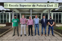 equipe da CGE visita Escola Superior da Polícia Civil