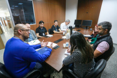 novos agentes de ouvidoria reunidos para treinamento
