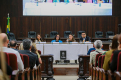 participação da controladora-geral do Estado, Leticia Ferreira da Silva, no II Fórum Internacional de Integridade do TJ PR