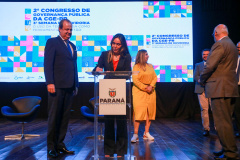 Imagens do auditórios e palestrantes do 2 Congresso de Governança Pública da CGE, no Canal da Música.