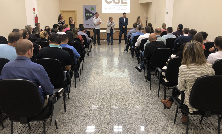 Recepção dos seis novos servidores