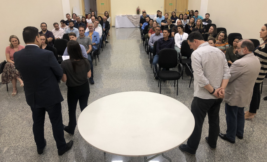 Recepção dos seis novos servidores