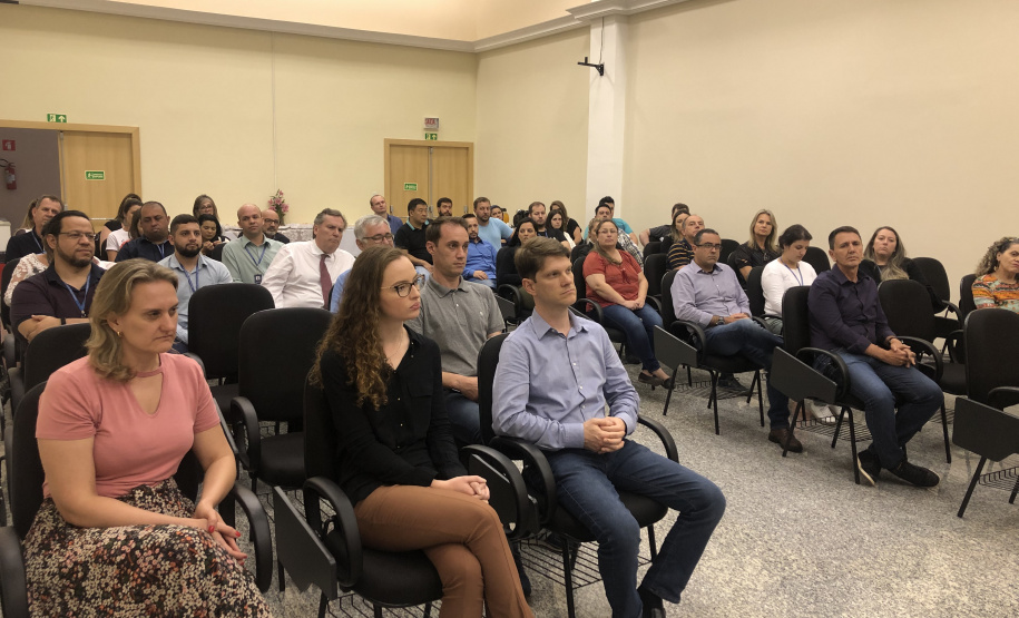 Recepção dos seis novos servidores