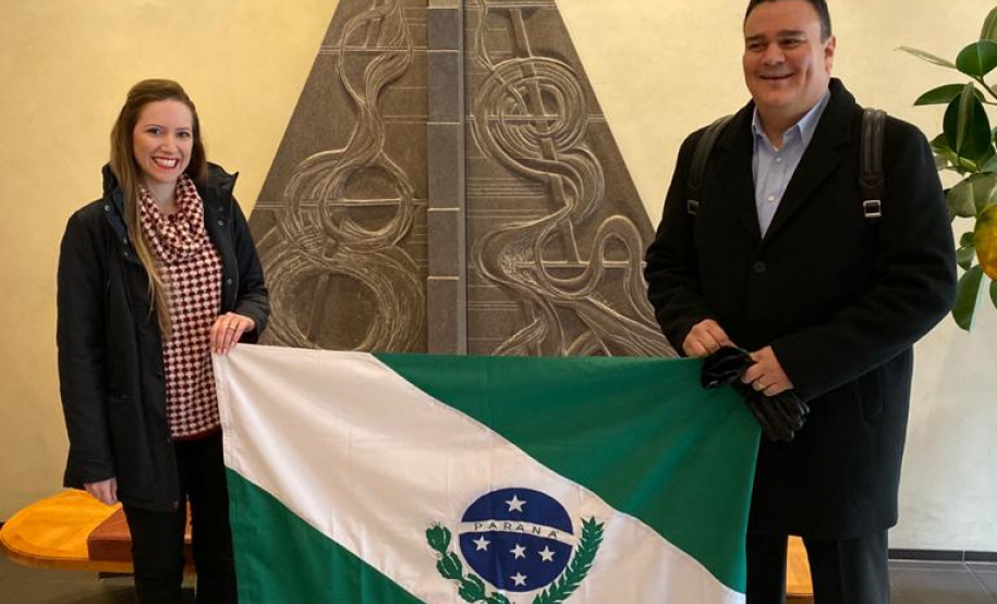Marilis Molinari e Raul Siqueira em curso na Dinamarca.