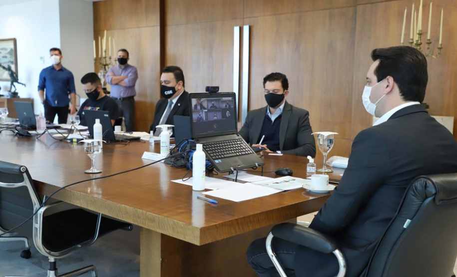 Reunião com o governador sobre projeto Harpia