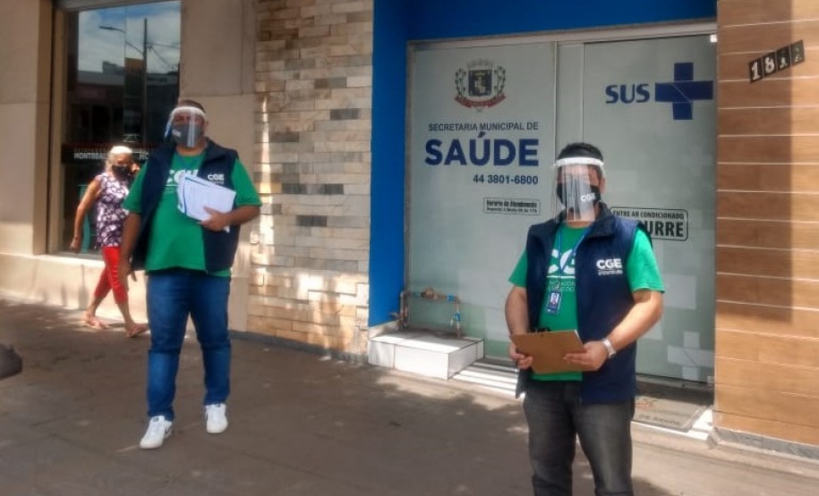 Equipe visita unidade