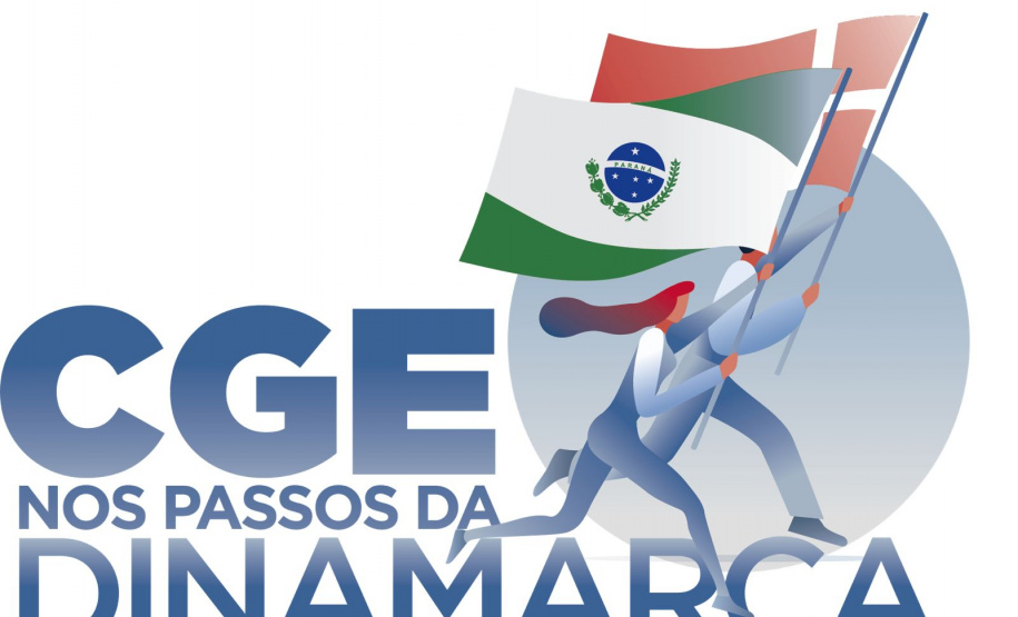 logomarca da atividade CGE nos passos da Dinamarca