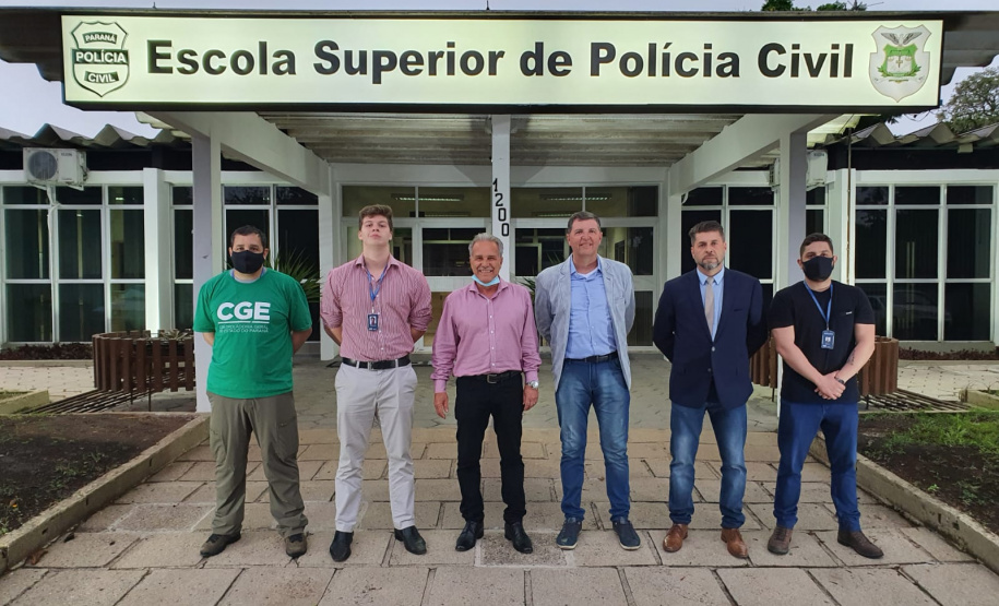 equipe da CGE visita Escola Superior da Polícia Civil