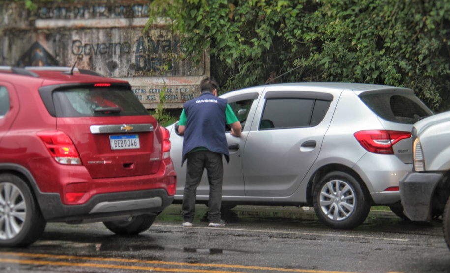 equipe da CGE acompanha serviço da travessia da Baía de Guaratuba