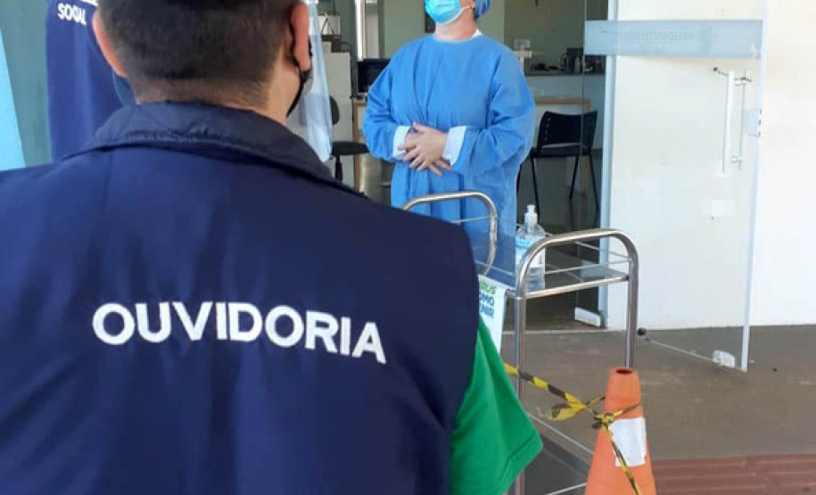 cena de entrevista pela equipe da CGE Itinerante