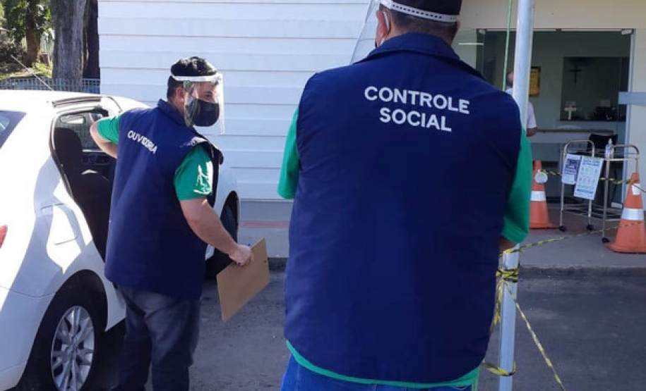 cena de entrevista pela equipe da CGE Itinerante