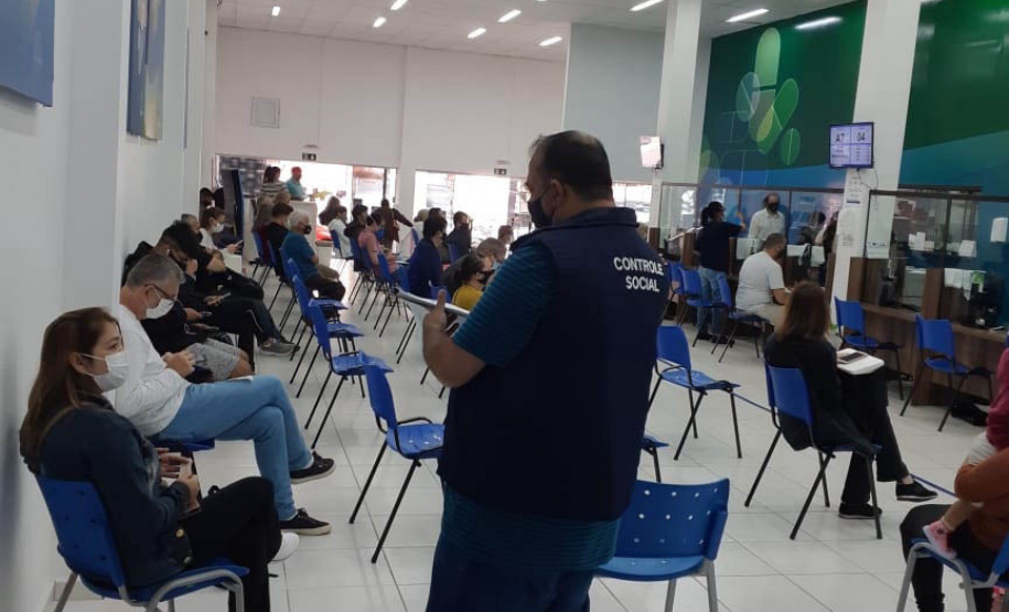 cena de entrevista pela equipe da CGE Itinerante