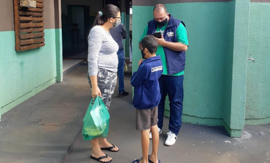 cena de entrevista pela equipe da CGE Itinerante