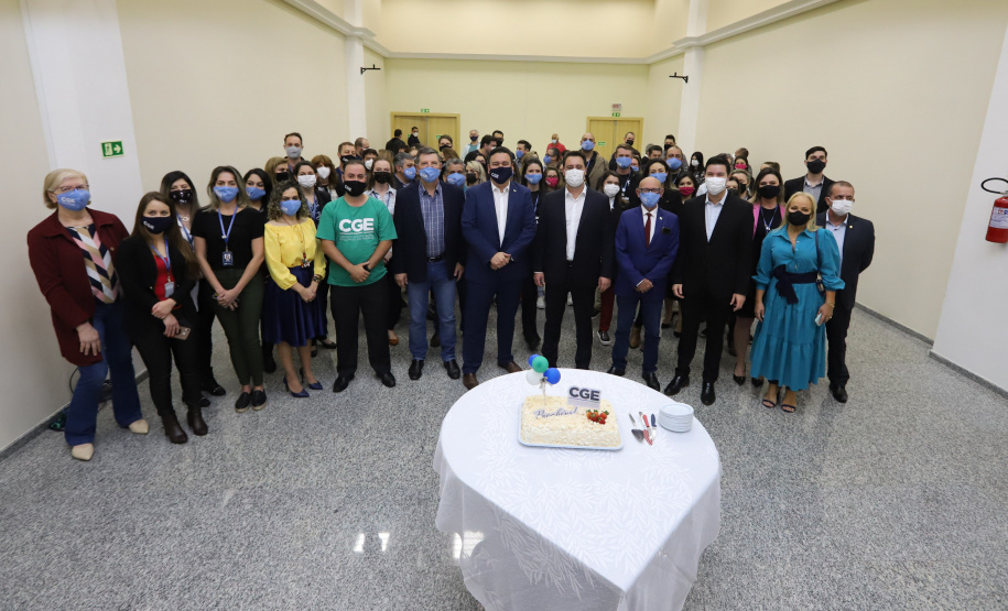 governador Ratinho Jr visita CGE no aniversário