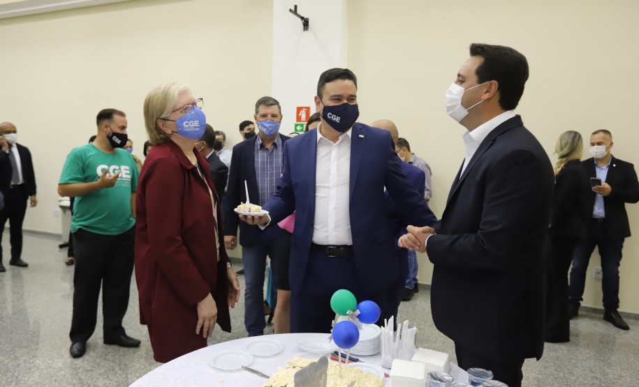 governador Ratinho Jr visita CGE no aniversário
