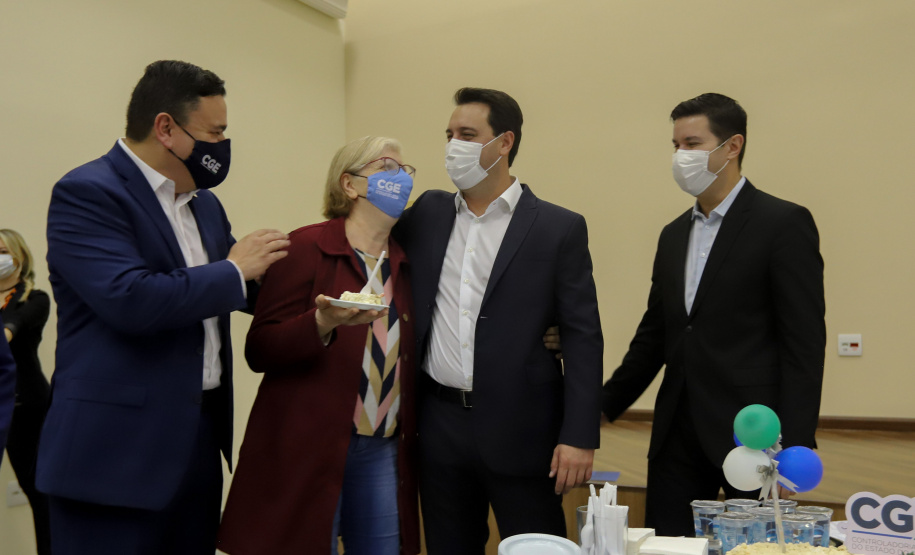 governador Ratinho Jr visita CGE no aniversário