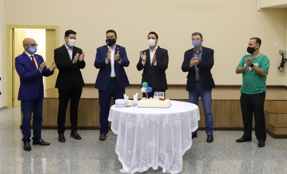 governador Ratinho Jr visita CGE no aniversário